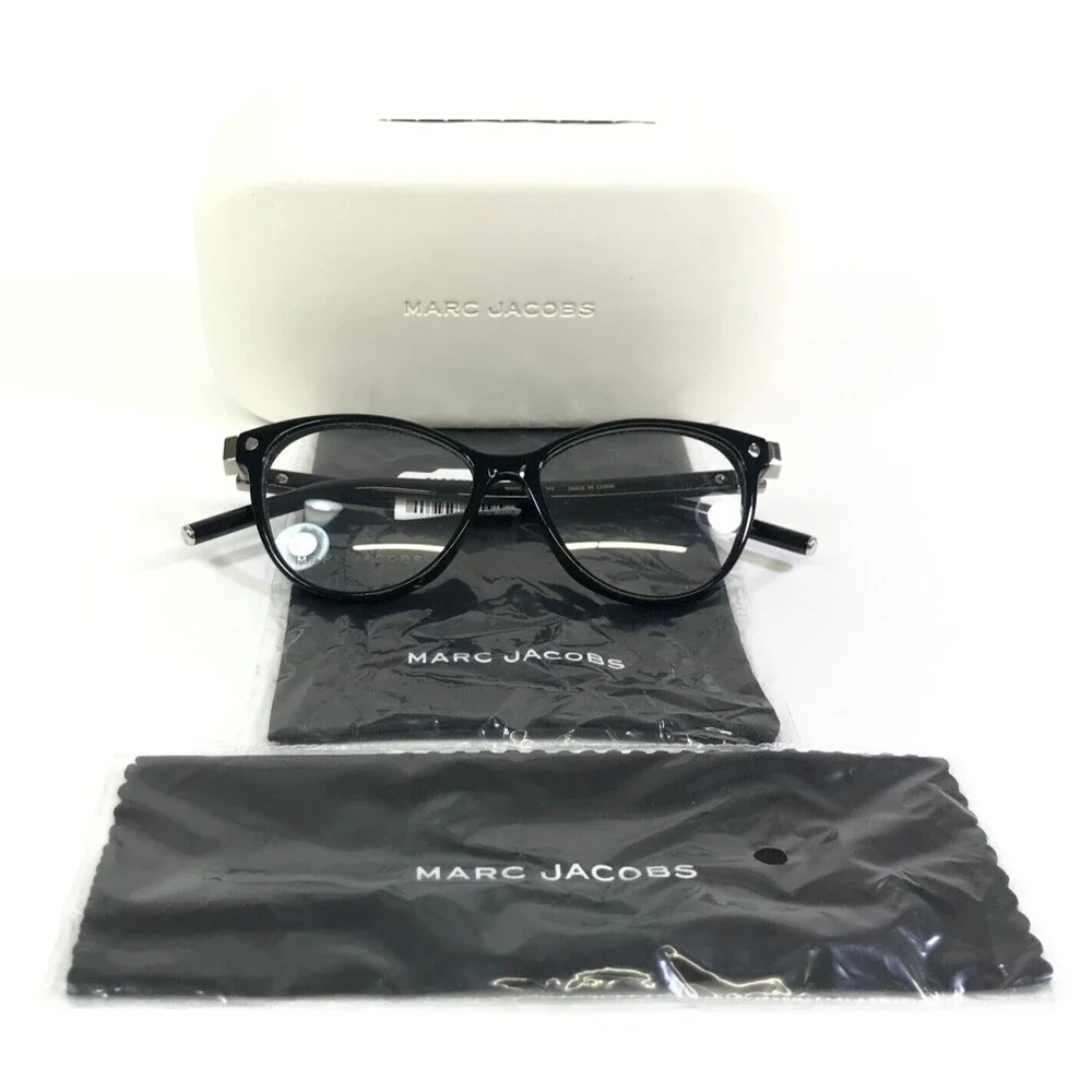 Marc Jacobs Eyeglasses Frames 20 807 Black Cat Eye Full Rim 51-15-145